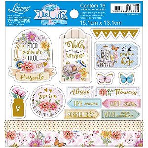 Apliques Recortados Em Papel - Encanto de Primavera - LDCH-005 - Die Cuts