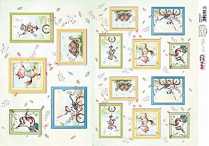 Papel Decoupage OPAPEL 3075 - Infantil ZOO I