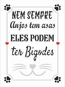 Stencil 15x20 Pet Frase Nem Sempre - OPA 3024