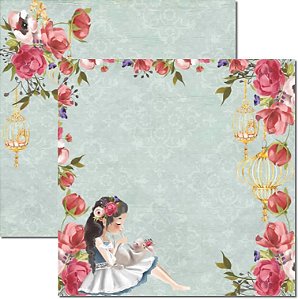 Papel Para Scrapbook Dupla Face 30,5x30,5 cm Arte Fácil - SC-604 - Carinho 3