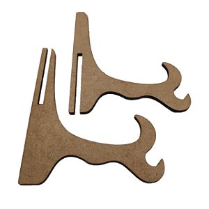 Aplique Laser MDF -  Suporte Para Prato 10cm