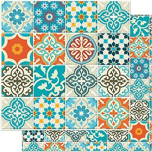 Papel Para Scrapbook 30,5 Cm X 30,5 Cm - SD-028 - Azulejos