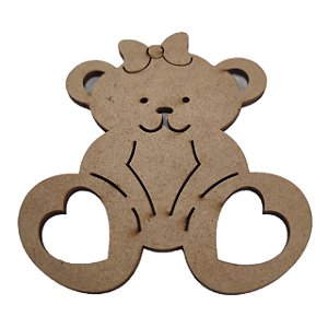 Aplique Laser MDF - Ursa 7cm