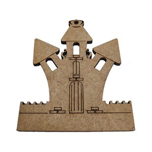 APLIQUE LASER MDF MINI CASTELO 7X6CM - 017570