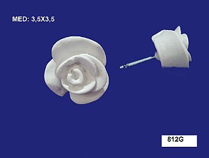 Aplique em Resina Puxador Botão de Rosa G 3,5x3,5cm - 812 G
