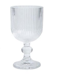 Taça de Vidro Transparente (conjunto com 6 peças)