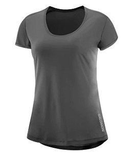 Camiseta XA Trainning Salomon Cinza Escuro - Feminina