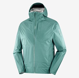 Jaqueta impermeável Salomon Bonatti ll Masculina - Verde