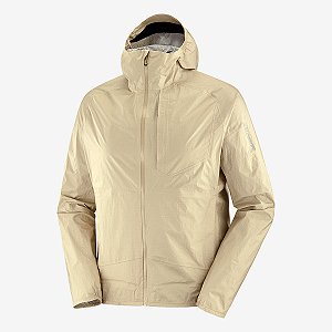 Jaqueta impermeável Salomon Bonatti ll Masculina - Marron