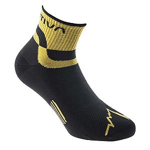 Meia La Sportiva Trail Running Socks - Preta Amarela