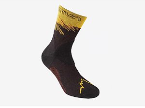 Meias La Sportiva Ultra Running Socks - Preta Amarela