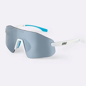 Óculos de Sol HUPI Champs Branco Lente Cristal Espelhado