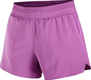 Short Salomon ShakeOut Core 4" 2 em 1 - Feminino com lycra interna
