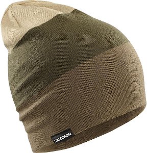 Gorro Salomon Flatspin - Marron/Verde/Marrom Claro
