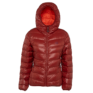 Jaqueta Puffer Double Patagônia Kailash Dupla Face - Feminina Vermelha/Laranja Escuro