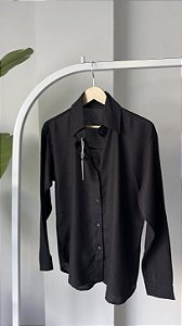 Camisa Linho Preta