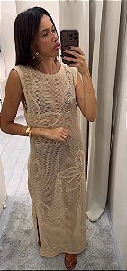 Vestido Longo Tricot Lírio