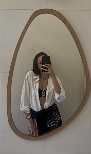 Saia Crochê Franjas Preto