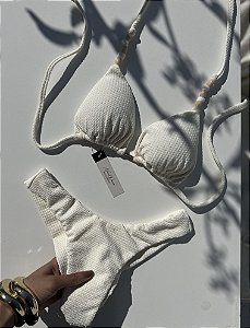 Cortininha Pedras Off White Asa Delta