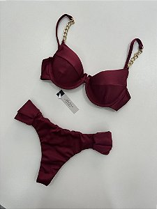 Meia Taça Correntes Cereja Borboleta