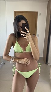 Biquíni Cortininha Verde Menta Lacinho