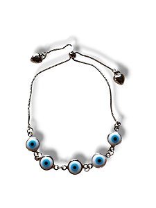 Pulseira Olho Grego e coração
