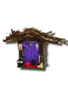Porta de Bruxa - miniatura mágica