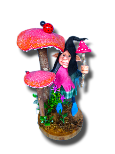 Lupnick, duende da Alegria com cogumelos