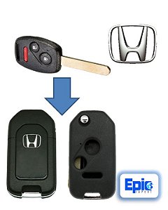 Carcaça de Adaptação Honda Fit Civic P/ Chave Canivete