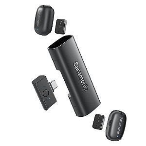 Saramonic AIR SE | Mini Microfone sem Fio para 2 Pessoas para Smartphones, Câmeras de Ação e Computadores