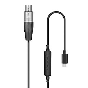 UTC-XLR | Cabo conversor digital USB-C - XLR para celulares e tablets Android