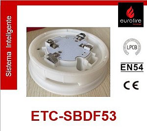 Base de Detector com Sirene Endereçável Inteligente, com LPCB, CE, EN54 - Eurofire Tecnologia