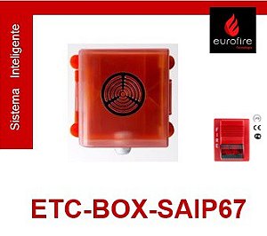 Caixa IP67 para Sirene Audiovisual à Prova de Tempo - Eurofire Tecnologia
