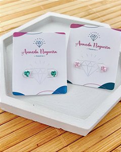 Brinco Ponto de Luz Coração 4mm - Prata 925