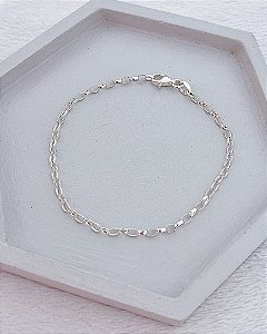 Pulseira Elo Português 2mm 18cm - Prata 925