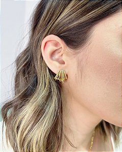 Brinco Ear Cuff Zig Zag 1,9cm - Banho de Ouro 18k