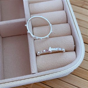 Anel Mini Terço - Prata 925