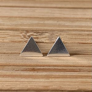 Brinco Triangulo Liso 0,7cm - Prata 925