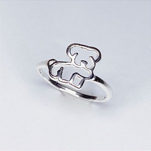 Anel Cachorro Vazado - Prata 925