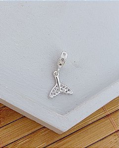 Berloque Rabo de Sereia Cravejado - Prata 925