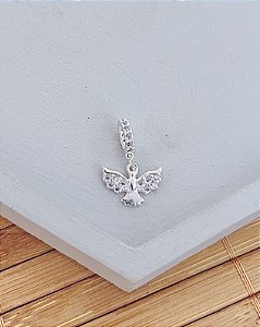 Berloque Espirito Santo Cravejado - Prata 925