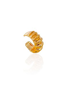 Piercing Fake Grosso com Fileira Alto Relevo - Banho Ouro 18k