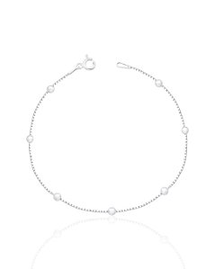 Pulseira Veneziana com Bolinhas - Prata 925
