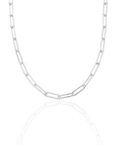 Colar Elo Longo Cartier 40cm - Prata 925