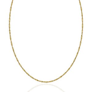 Colar Singapura 45cm - Banho de Ouro 18k