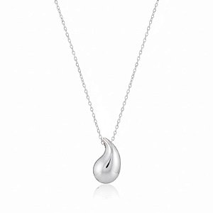 Colar Gota Elo Português 40cm - Prata 925