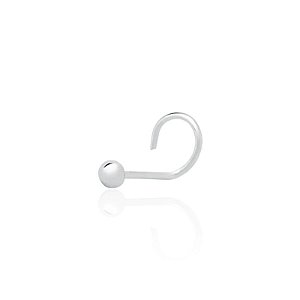 Piercing Nariz Bolinha 2mm UNIDADE - Prata 925