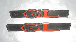 Doginho Polara 1800 GL - Par de Emblema novo original