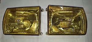 Gol Bx Saveiro 81 82 84 86 - Par Farol Amarelo Cibié Bi-iodo Amarelo
