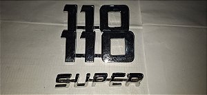 Scania 110 Super Jacaré - Par de Emblema do paralamas original ARPRA